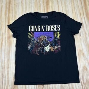 GUNS N' ROSES It's So Easy Band T-Shirt Women 2XL 2019 Skeleton Tour Graphic Tee